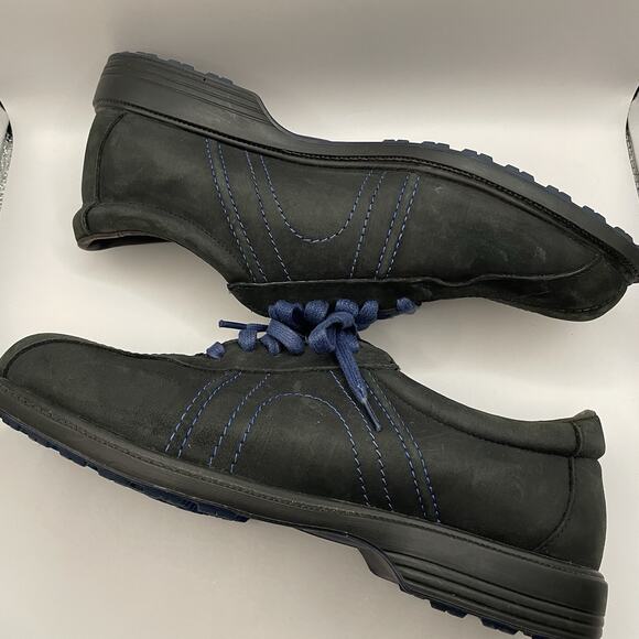 Allen Edmonds Jack Nicklaus Signature Men’s Black Leather Golf Shoes Size 9 D - Picture 2 of 8